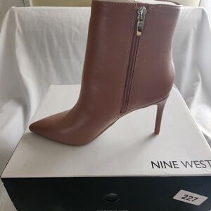 Nine West Women's Mauve Pointed Toe Stiletto Ankle Boots